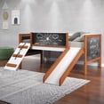 thumbnail image 1 of Twin Loft Bed W/Slide, Cherry Oak & White Finish, 1 of 1