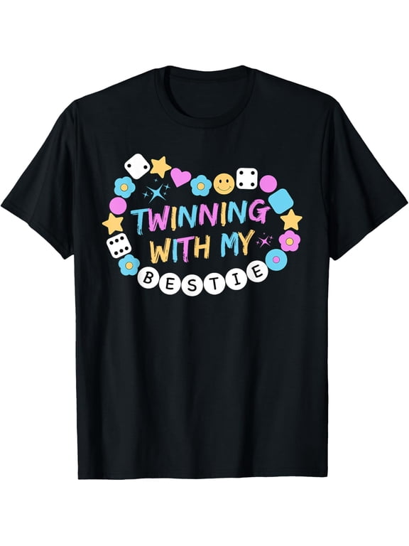 Twin Matching Twins Day Friend Twinning With My Bestie Twin T-Shirt