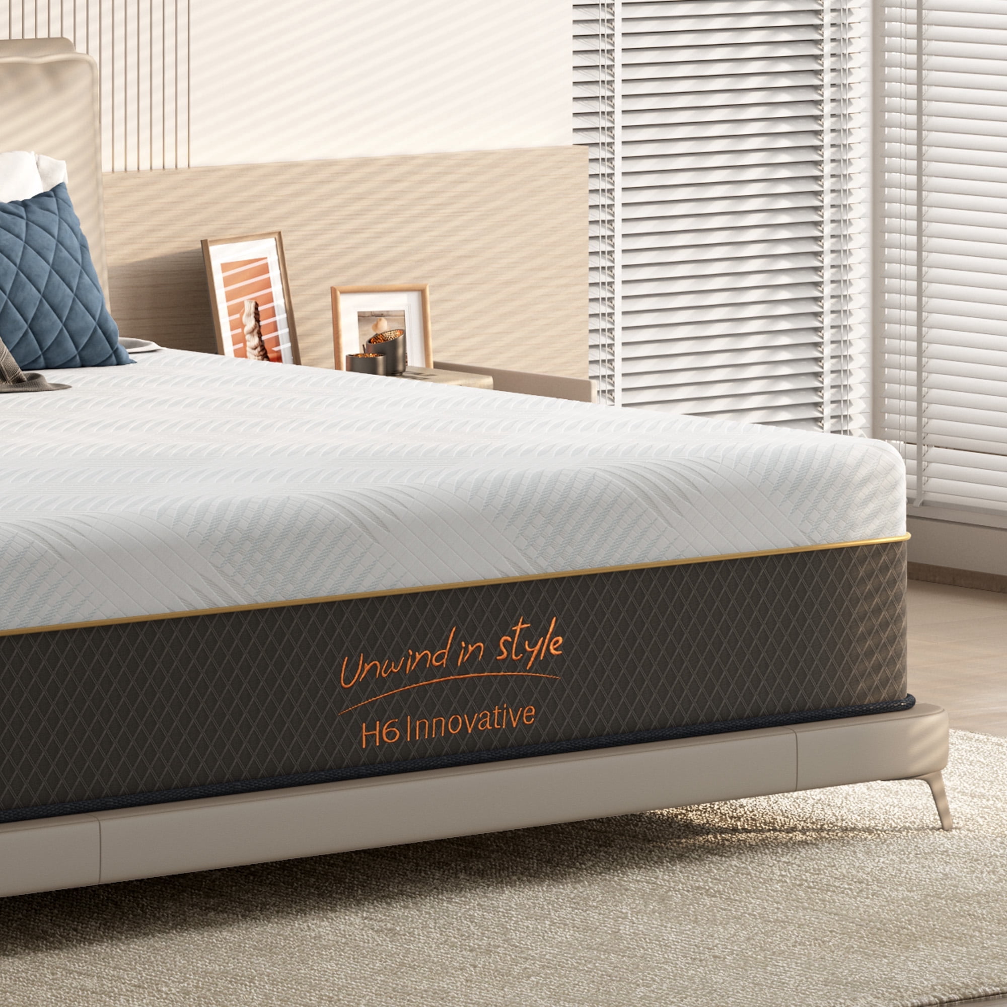 Twin Matrress, 10 Inch Hybrid Mattress, Medium Firm Mattress with Individual Pocket Spring&High Density Supportive Foam, Motion Isolation Mattress, Fiberglass Free Mattress in a Box, CertiPUR-US