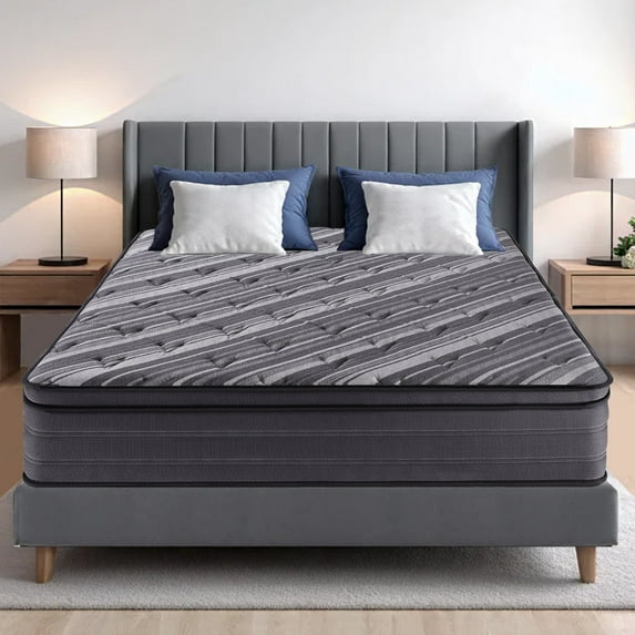 Twin Mattress,10 inch Cooling-Gel Memory Foam and Individually Pocket Innerspring Hybrid Mattress