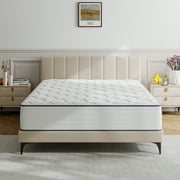 Twin Mattress 10 Inch Hybrid Mattress Gel Infused Memory Foam Pocket Spring for Support and Pressure Relief CertiPUR-US Certified Bed-in-a-Box