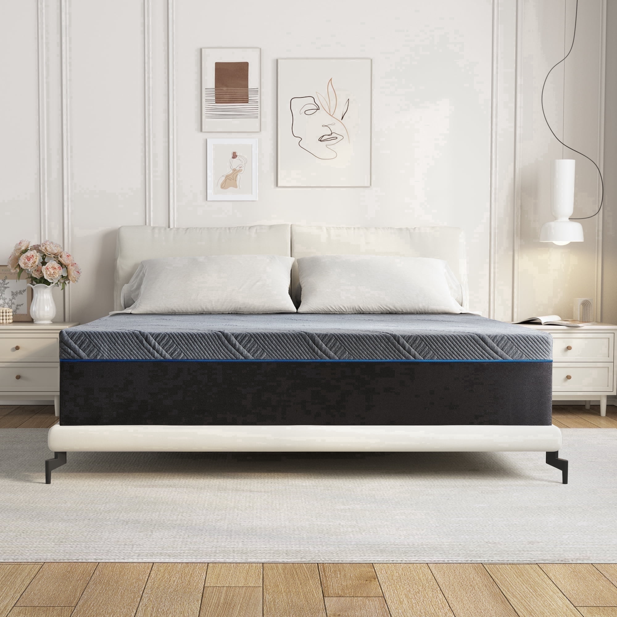 Twin Mattress, 10" Medium Gel Memory Foam Mattress in a Box，Twin Size Mattress