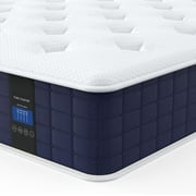 Twin XL Mattress, 10" Memory Foam Hybrid Mattress in a Box, Pocket Spring Mattress with Cooler Sleep and Pressure Relief, 39"*80"