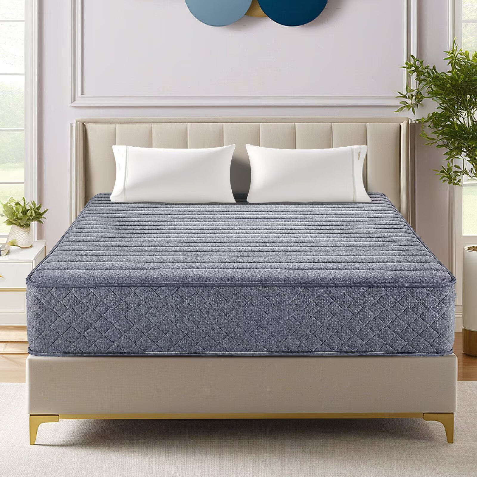 Twin Mattress, 10 inch Twin Mattress in A Box, Hybrid Bonnell Coil Twin ...