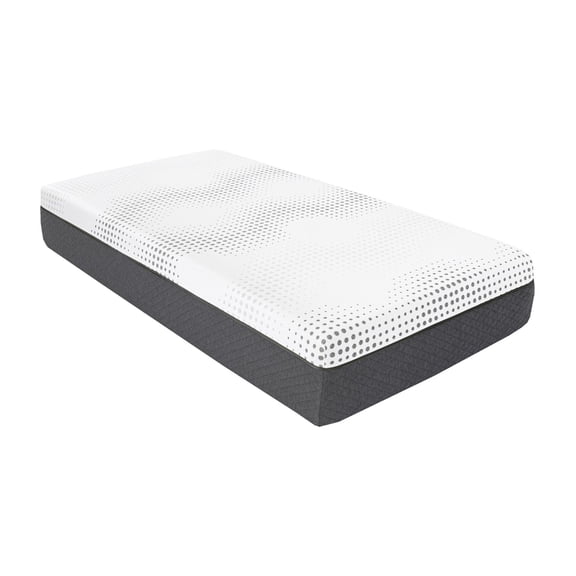 Twin Mattress 12 Inch, Green Tea Memory Foam Mattress, Plush Pocket Coil Mattress in a Box, Firm Comfort for Side Sleepers