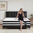 thumbnail image 1 of Kosynda 12 inch Twin Mattress, Medium Hybrid Mattress with Pocketed Spring and Cooling Gel Memory Foam, 1 of 12