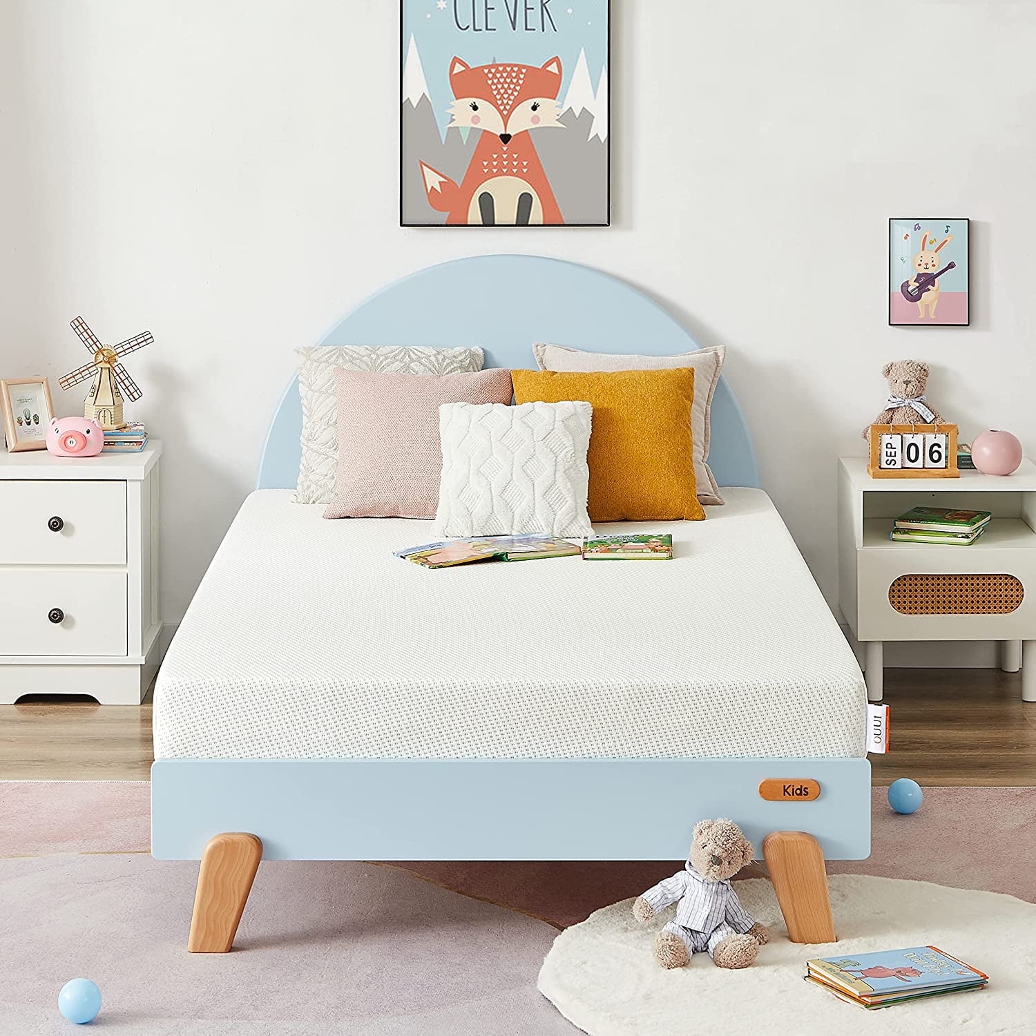 Twin 5" Green Tea Gel Memory Foam Mattress