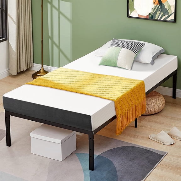 Twin Mattress, 5 inch Cooling Gel Memory Foam Mattress with Washable Cover Medium Firm, CertiPUR-US Certified