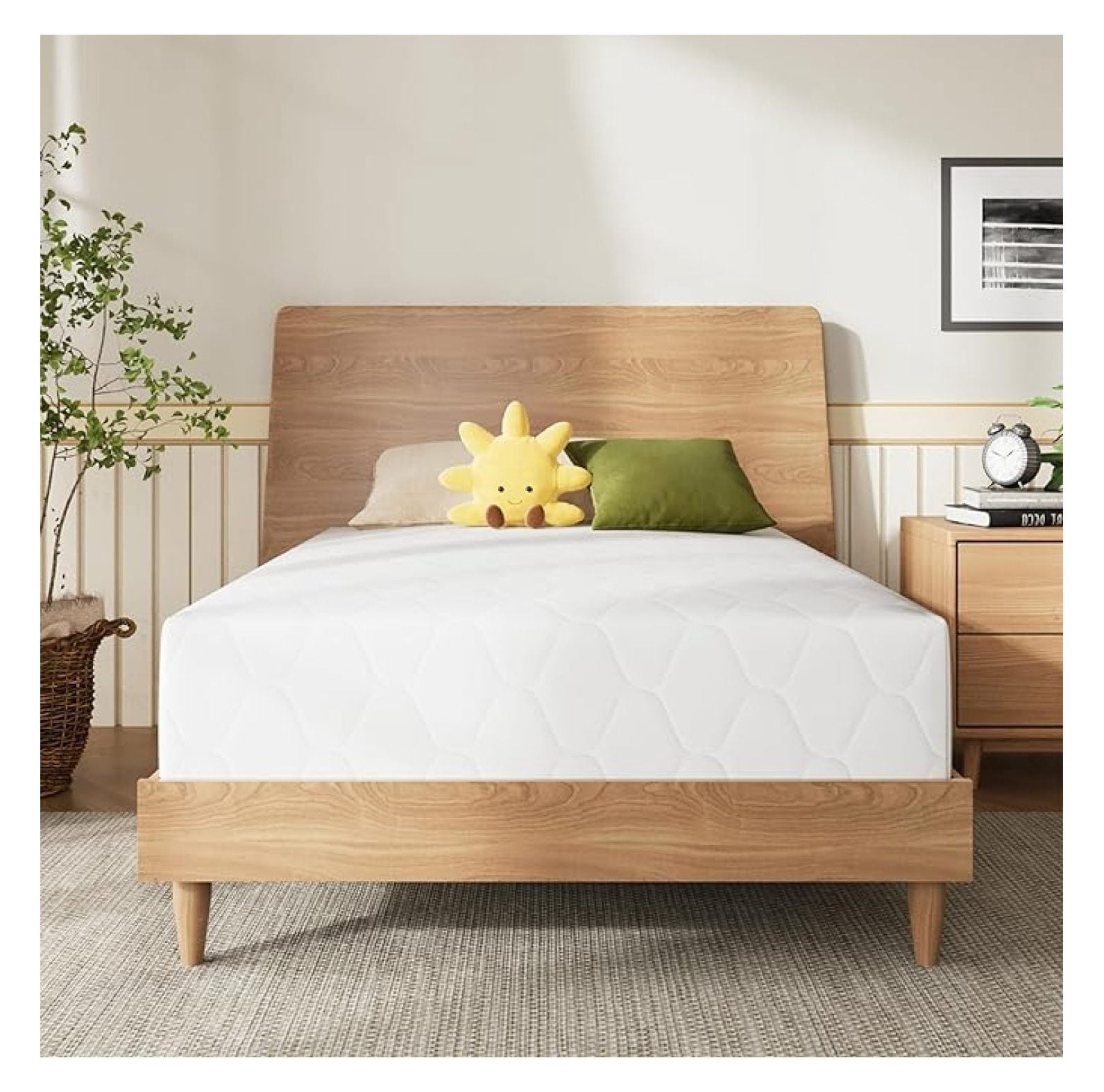 Twin Mattress, 6 Inch Cooling Memory Foam Mattress for Deep Sleep & Pressure Relief, Medium Feel, Bed in a Box, Breathable, Certified, 75" L x 38" W