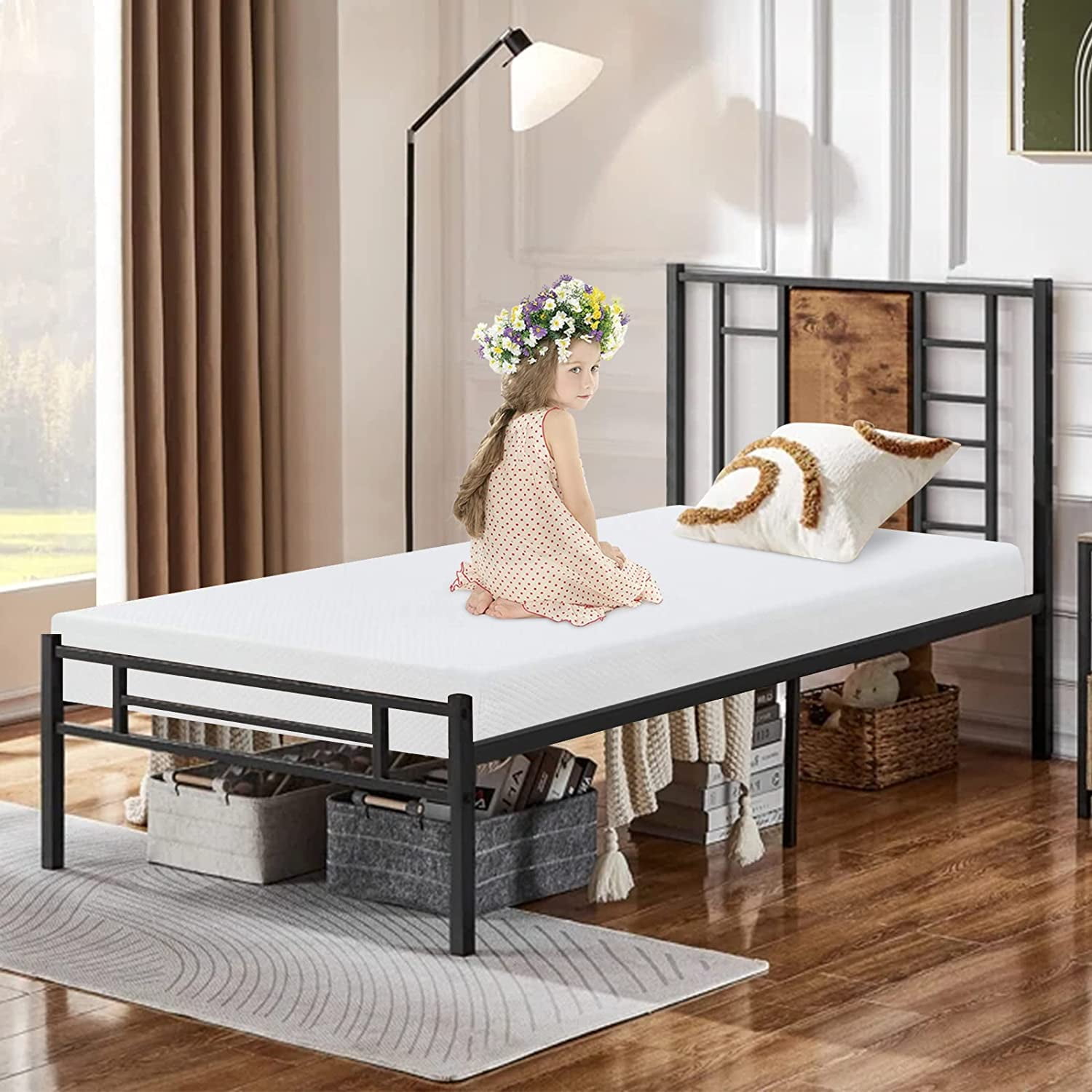 Twin Mattress 6 Inch Gel Memory Foam Mattress CertiPURUS Certified