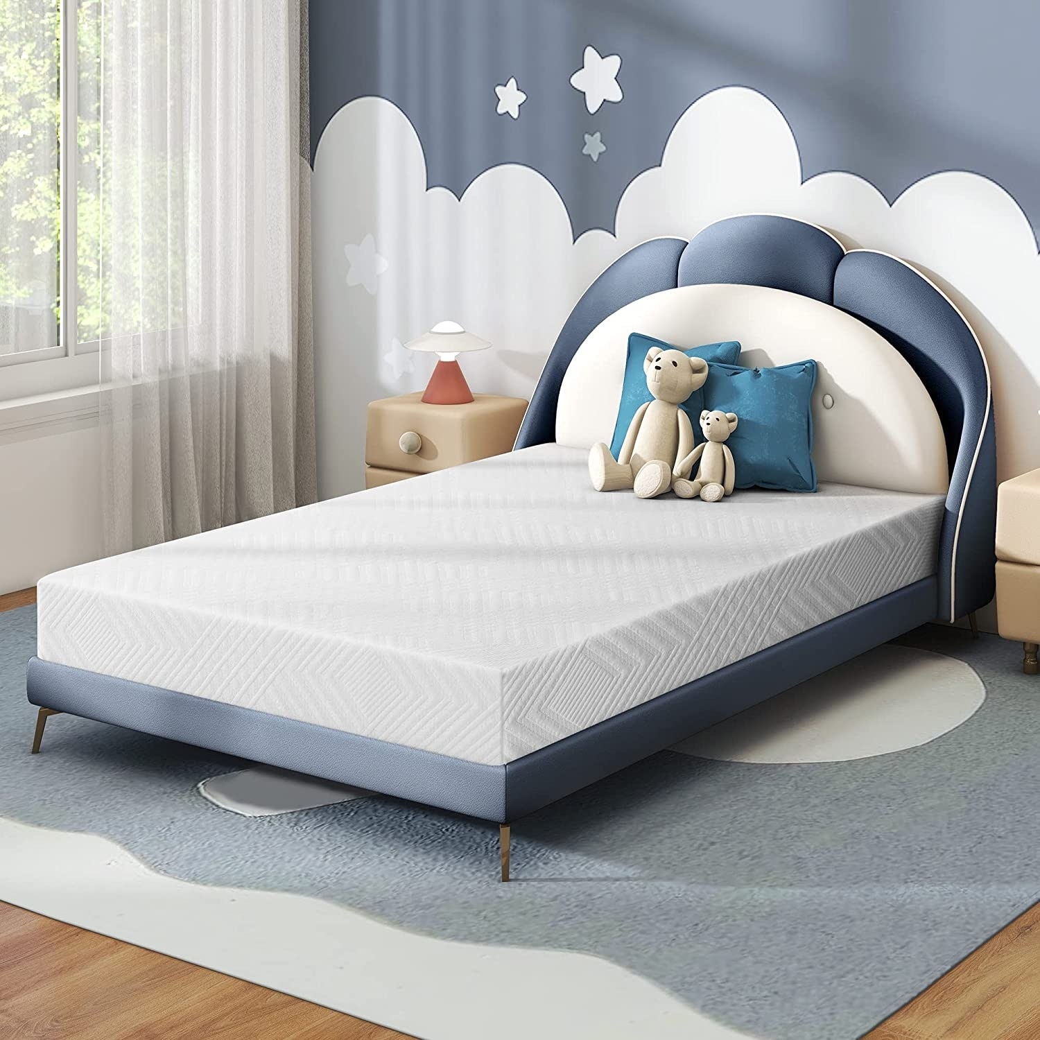 Twin Mattress, 6 inch Memory Foam Mattress in a Box Twin Size for Bunk Bed, Medium Firm Twin