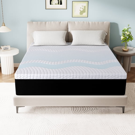 Twin Mattress, 8" Medium Gel Memory Foam Mattress in a Box, Pressure Relieving & Supportive