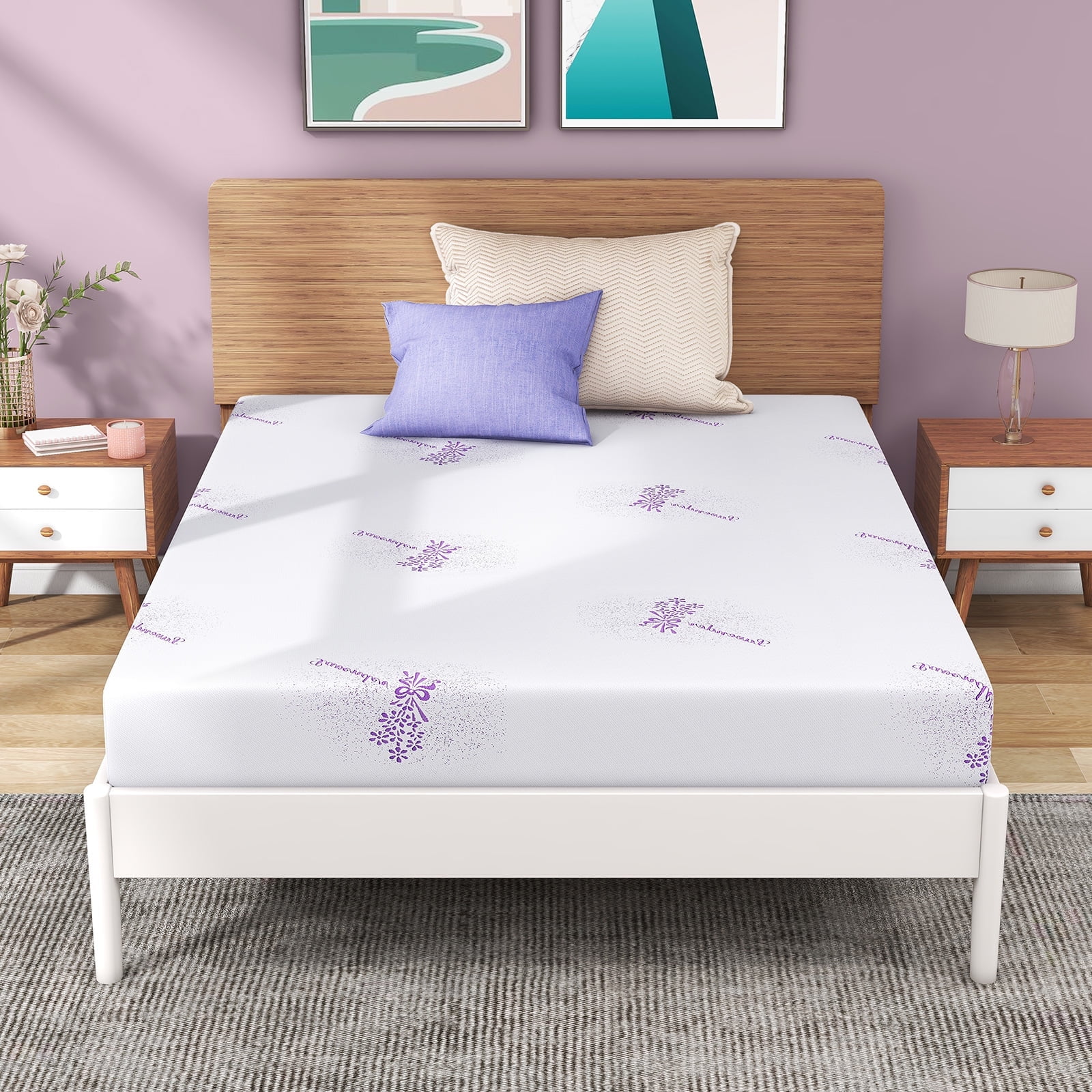 "8"" Gel Memory Foam Twin Mattress for Bunk Bed, Trundle, Kids - Made ...
