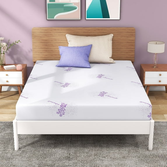 Twin Mattress, 8 inch Gel Memory Foam Mattress in a Box for Bunk Bed, Trundle Bed, Medium Feeling Bed Mattress for Pressure Relieving, Motion Isolation, Made in USA