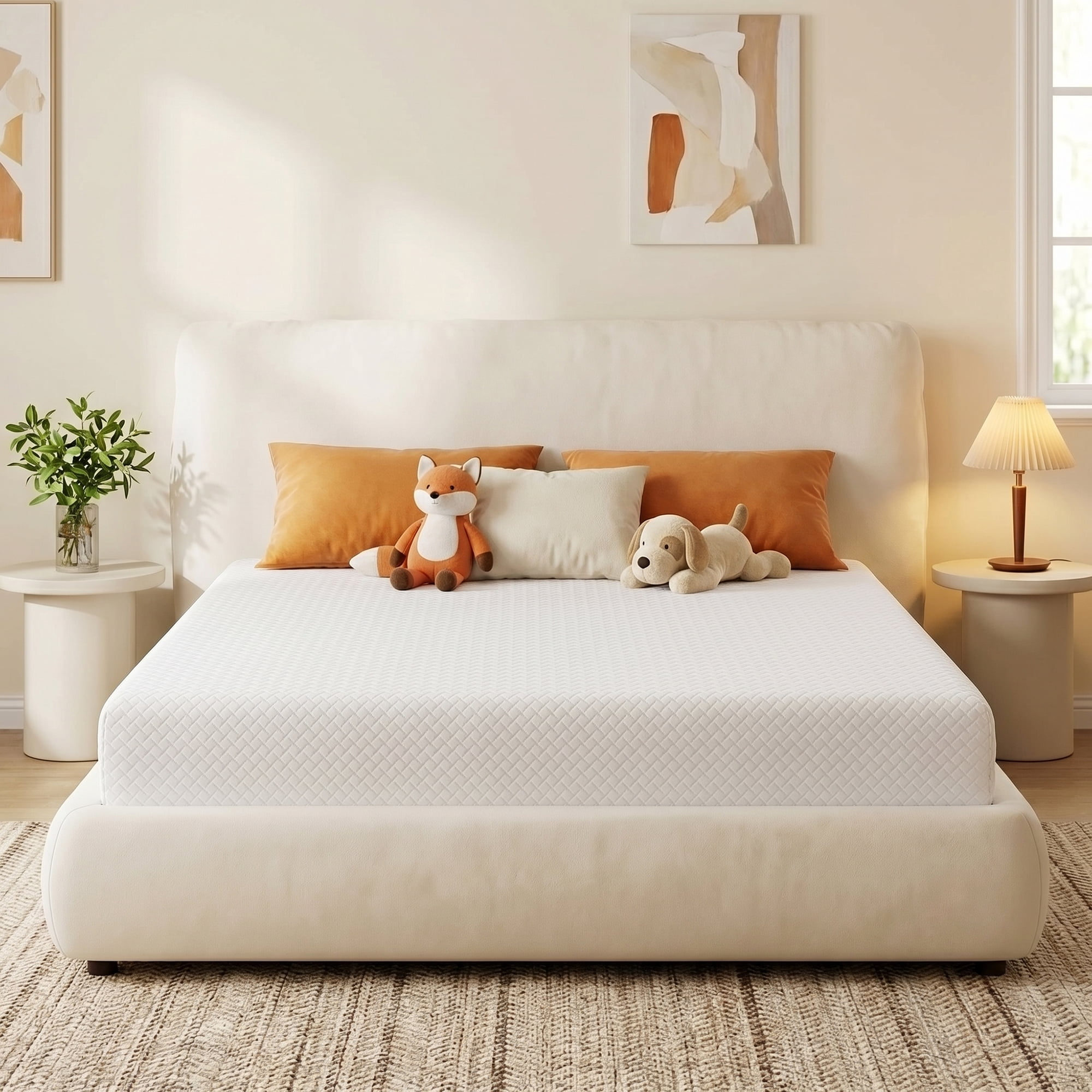 Twin Mattress Bed in a Box, Memory Foam Mattress infused with Green Tea and Cooling Gel,8 inches