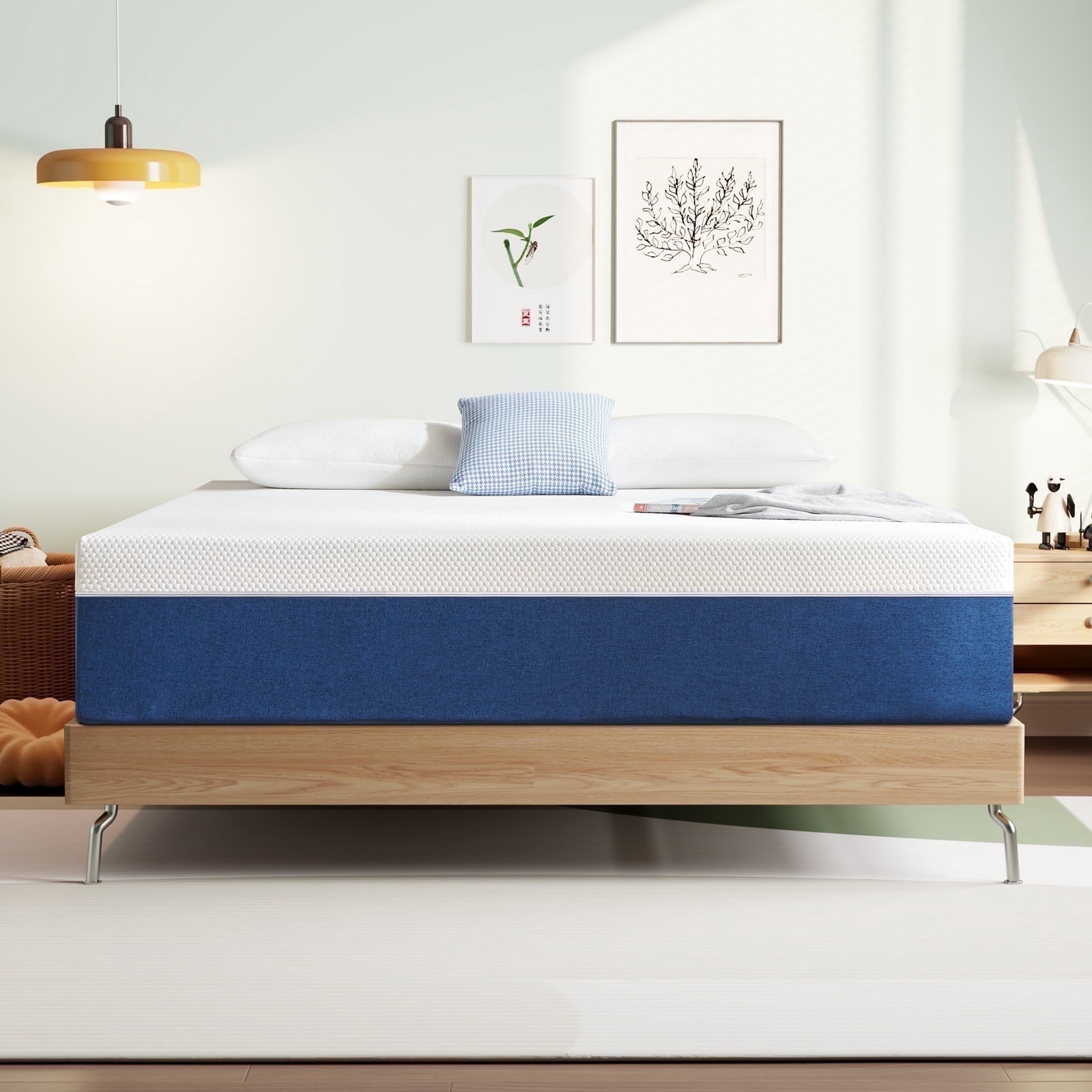 Twin Mattress, GELBIY 8" Medium Gel Memory Foam Mattress in a Box for Adult, Pressure Relief