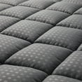thumbnail image 1 of Twin Mattress Pad Quilted Fitted Mattress Protector Cooling Pillow Top Mattress Cover Breathable Fluffy Soft Mattress Topper with 8-21" Deep Pocket, Dark Gray, 1 of 7