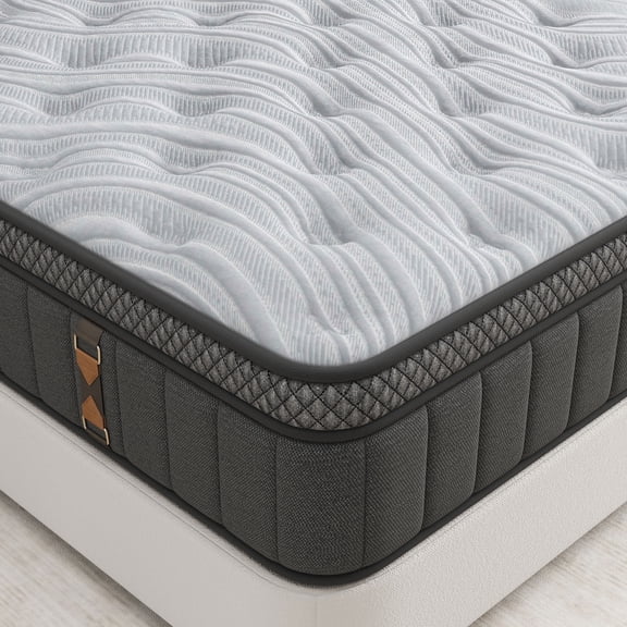 windosier 14 inch Twin Mattress, Cooling Gel Memory Foam Mattress in a Box, Medium-Firm, Individual Pocket Springs Hybrid Mattress, Pressure Relief & Motion Isolation, CertiPUR-US
