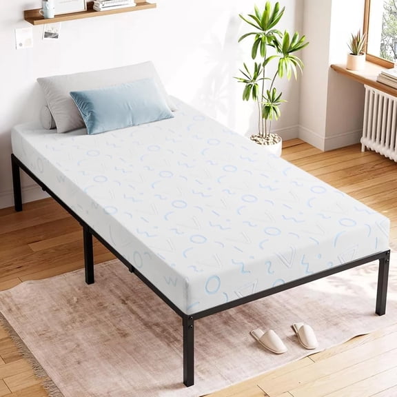 Twin Mattress in a Box, 5 inch Memory Foam Mattresses Bed Single Size Daybed Individual Bunk, Washable Cover Medium Firm