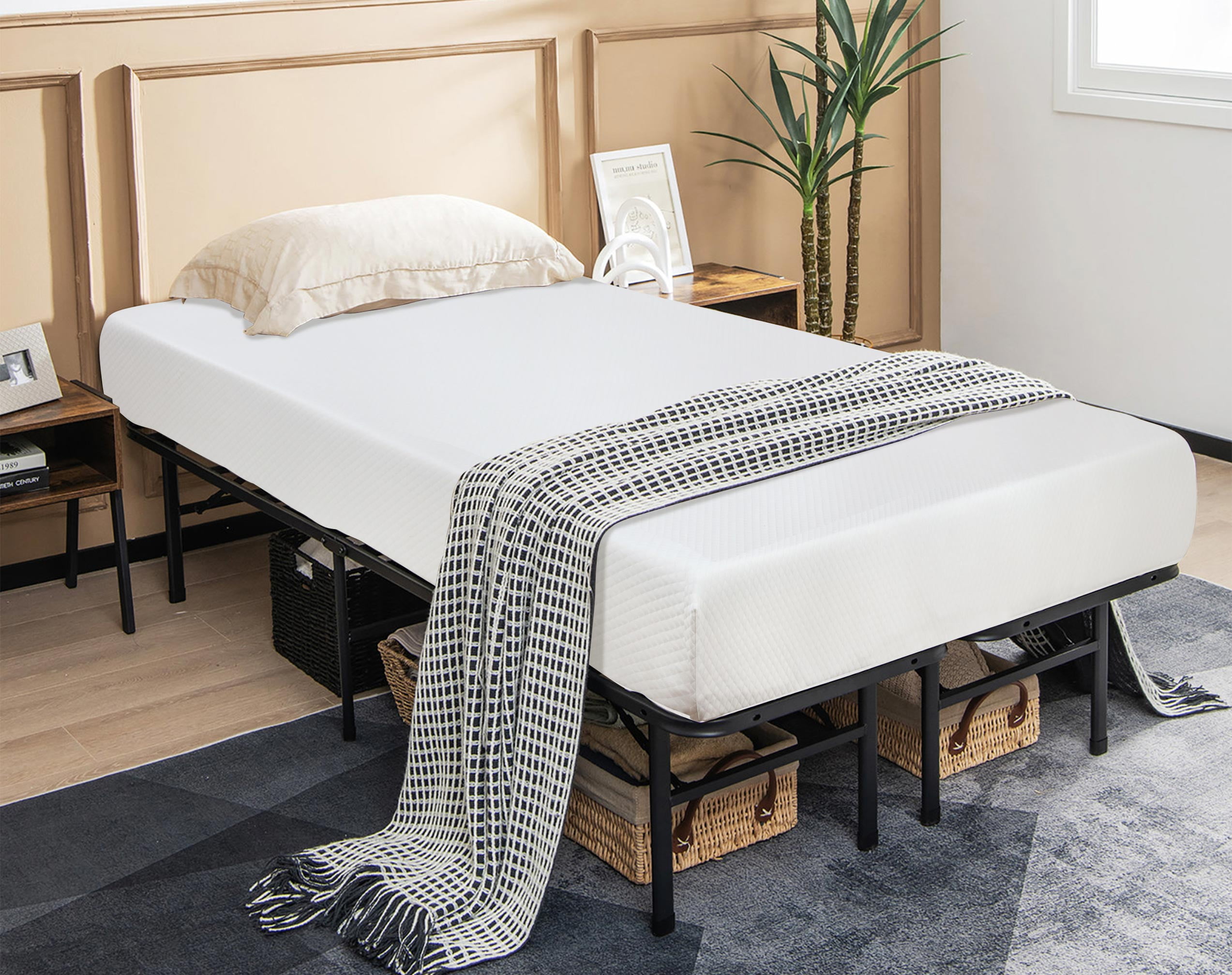 Twin Size 6 Inch Gel Memory Foam Mattress, Medium Firm Cooling Mattress for Kids, Pressure Relief & Cool Sleep, CertiPUR-US Certified, Fiberglass Free, Bed in a Box