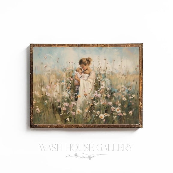 Twin Motherhood Wall Art For Nursery Decor Cottagecore Wall Art For Laundry Room Wall Art Twin Mom Mom, 8x12 UNFRAMED