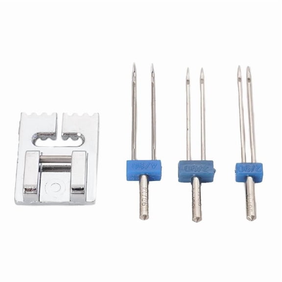 Twin Needle Stretch Machine Needle and Presser Foot Set
