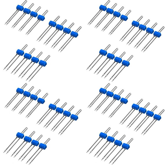 Twin Needles for Sewing Machine, 12 Pieces In One Pack, Double Twin Needles for Household Sewing Machine, 3 Sizes Mixed 2.0/90 3.0/90 4.0/90