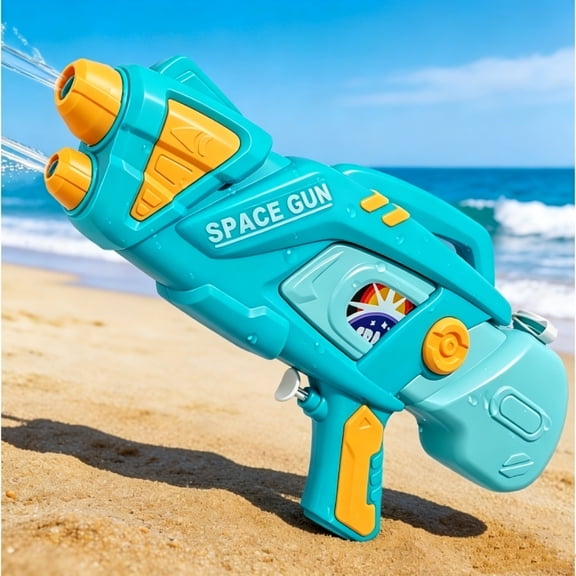 Twin Nozzle Water Blaster, Large Capacity Handheld Outdoor Water Sprayer, Long Range Summer Water Activity Toy, Beach Backyard Pool Entertainment Companion