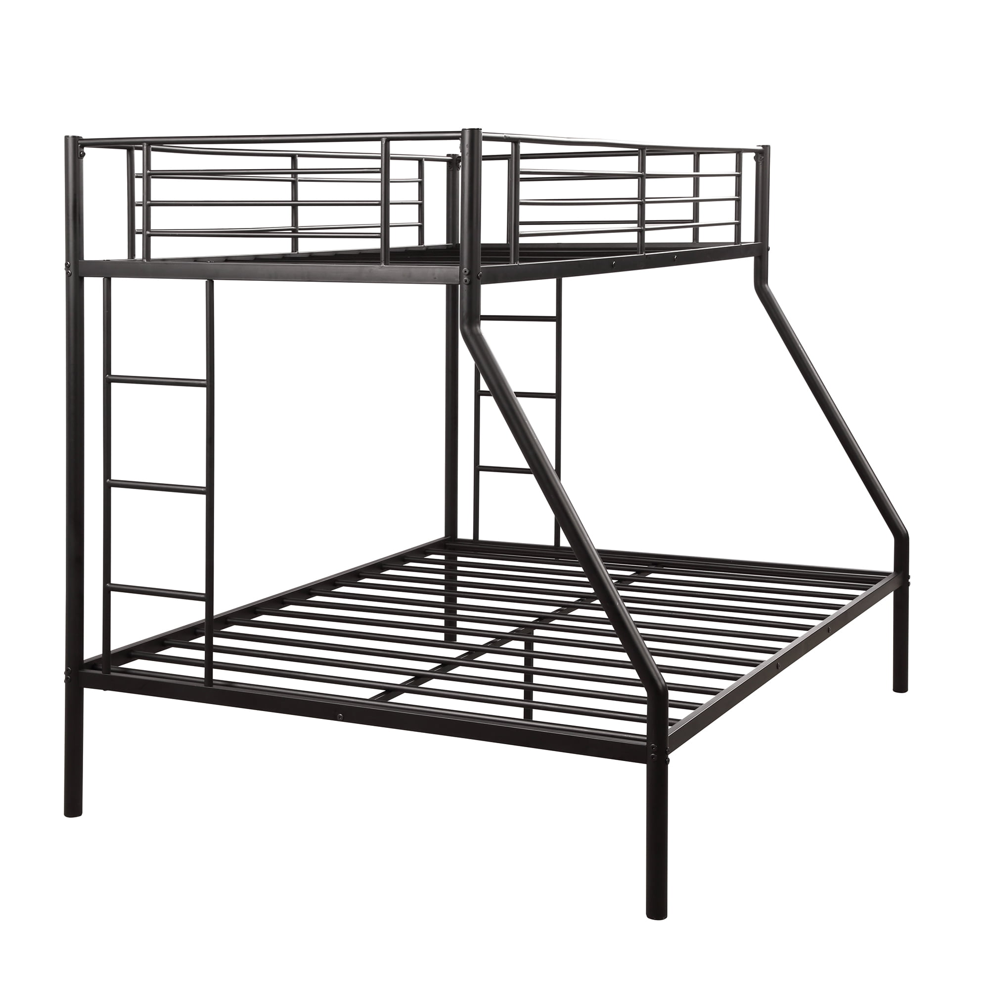 Twin Over Full Size Bunk Bed, Metal Cover, No Spring Box Needed Bunk