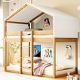 thumbnail image 1 of Twin Over Twin Bed with Tent and Spacious Under Bed / Provide Air-Circulated Storage, 1 of 2