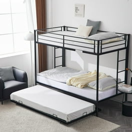 Dhp ezra twin metal bunk bed with trundle discount