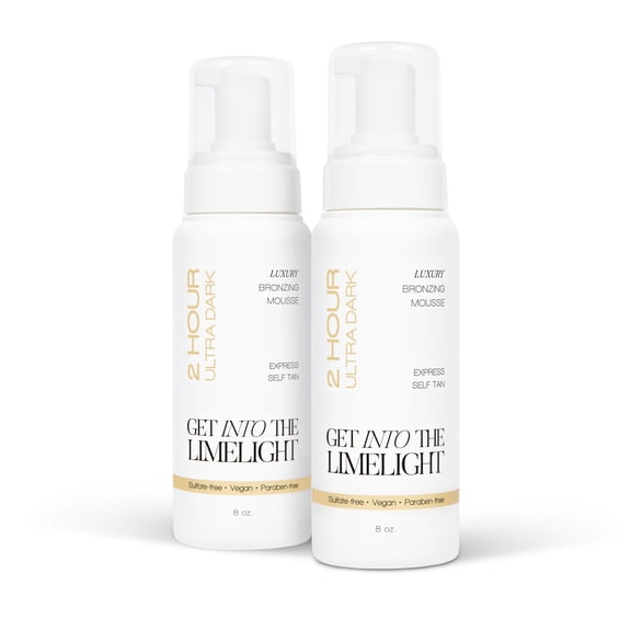 Twin Pack: 2 Hour Ultra Dark Sunless Tanning Mousse