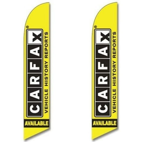Twin Pack Full Sleeve Swooper Flags CARFAX VEHICLE HISTORY REPORTS AVAIL-