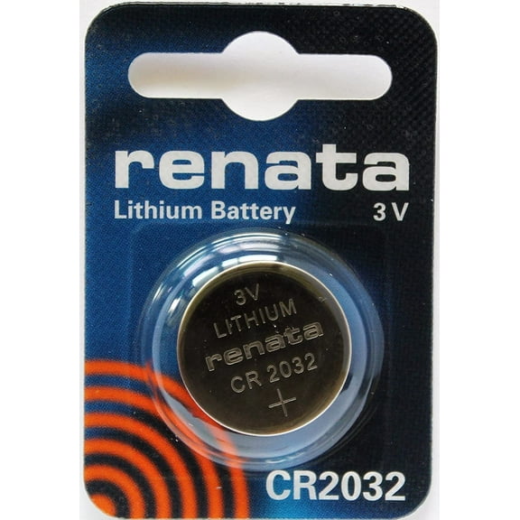 Twin Pack Renata CR2032 Coin Cell Battery, 2 PCS