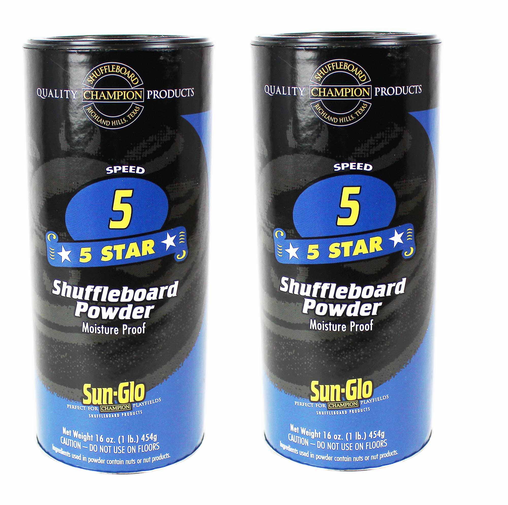Sun-Glo Silicone Shuffleboard Spray (12 oz.) & #5 Speed Shuffleboard Wax  (16 oz.) Combo 