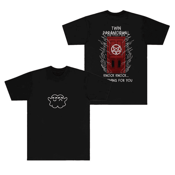 Twin Paranormal Merch T-Shirt New Logo Short Sleeve Door to Hell Tee Men Women T Shirts Tops
