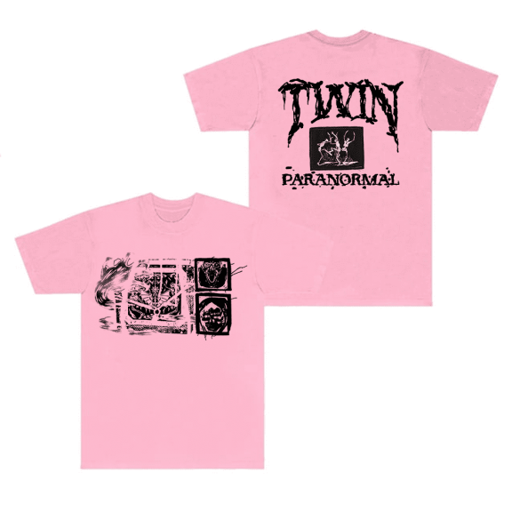 Twin Paranormal Merch T-Shirt New Logo Short Sleeve Spectral Glitch Tee Men Women T Shirts Tops