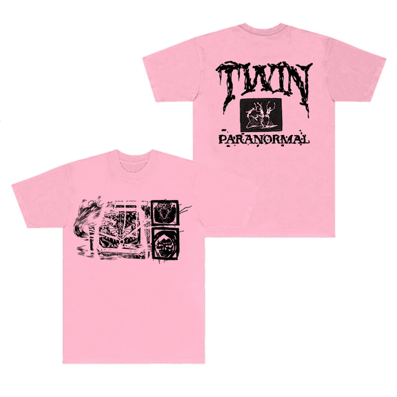 Twin Paranormal Merch T-Shirt New Logo Short Sleeve Spectral Glitch Tee Men Women T Shirts Tops