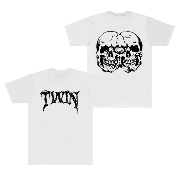 Twin Paranormal Merch T-Shirt Skull Logo Short Sleeve Tee Unisex T Shirts Tops Streetwear