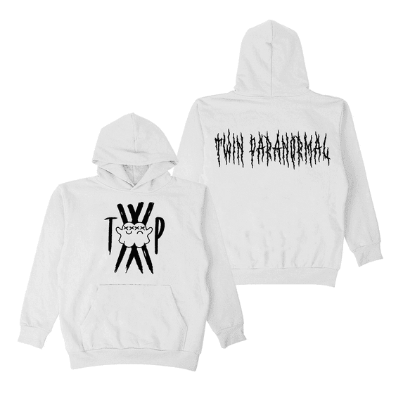 Twin Paranormal Skin Walker Island Merch Hoodie - Unisex Comfortable Fabric Long Sleeve Pullover, Hooded Casual Streetwear Sweatshirt for Men Women,XXS,white