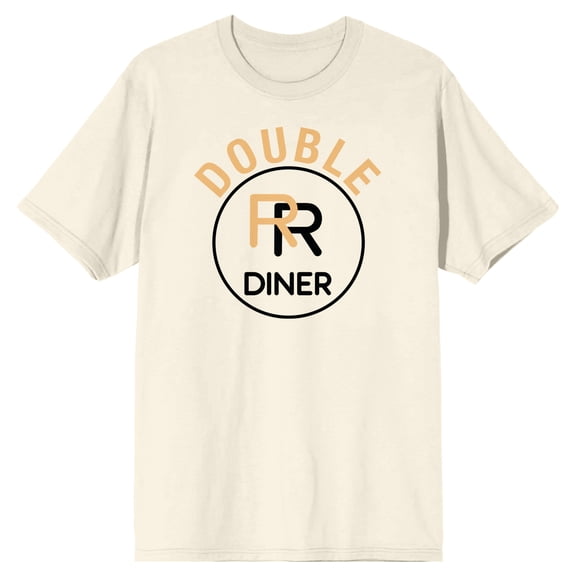 Twin Peaks 1990 Double R Diner Crew Neck Short Sleeve Natural Adult T-shirt-Large