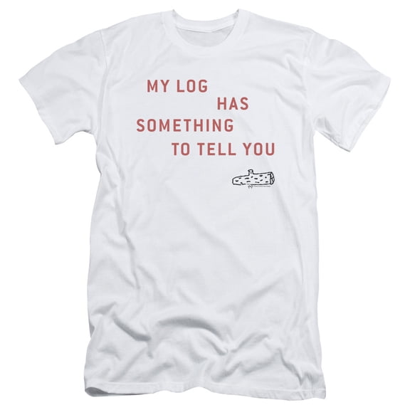 Twin Peaks My Log Adult 30/1 T-Shirt White