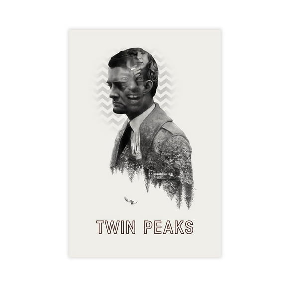 Twin Peaks Mysterious TV Series Poster Classic Modern Corridor Decoration Canvas Poster Wall Art Decor Print Picture Paintings for Living Room Bedroom Decoration