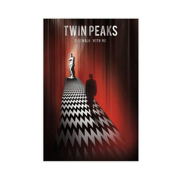 Twin Peaks Mysterious TV Series Poster Classic Modern Corridor Decoration Canvas Poster Wall Art Decor Print Picture Paintings for Living Room Bedroom Decoration