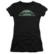 Twin Peaks - Sheriff Department - Juniors Teen Girls Cap Sleeve Shirt - Small