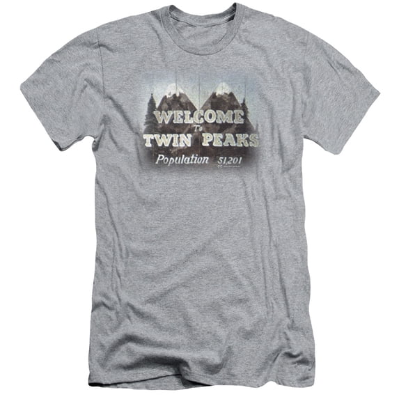 Twin Peaks Welcome To Officially Licensed Adult Slim Fit T Shirt