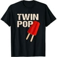 thumbnail image 1 of Twin Pop Shirt Gift for Grandpa Twins Dad TShirt Fathers Day T-Shirt, 1 of 4