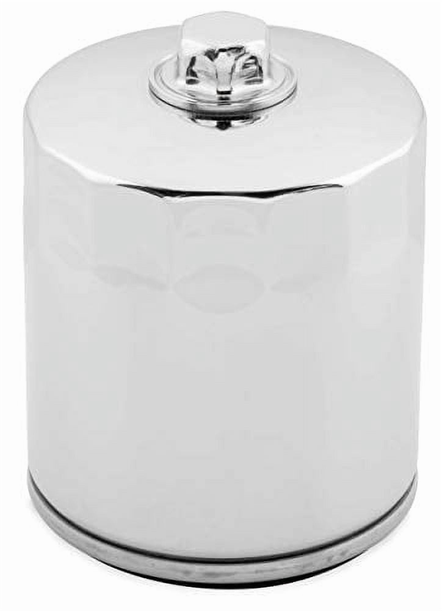 Twin Power Twin Cam and M8 Black Oil Filter With Nut Replaces H-D 63798-99 with Backflow Valve