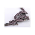 thumbnail image 1 of Twin Purple Crystal Rhinestone Lizard Reptile Pair Necklace Earring Set, 1 of 5