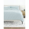 thumbnail image 1 of Lightweight Wrinkle Resistant Quilt Sets in Pale Blue Damask for Twin/Twin-XL Size Bedding by Comfort Canopy, 1 of 9